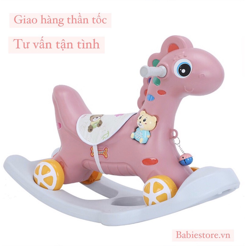 NGỰA BẬP BÊNH / XE CHÒI CHÂN 2 IN 1 CHO BÉ VUI CHƠI