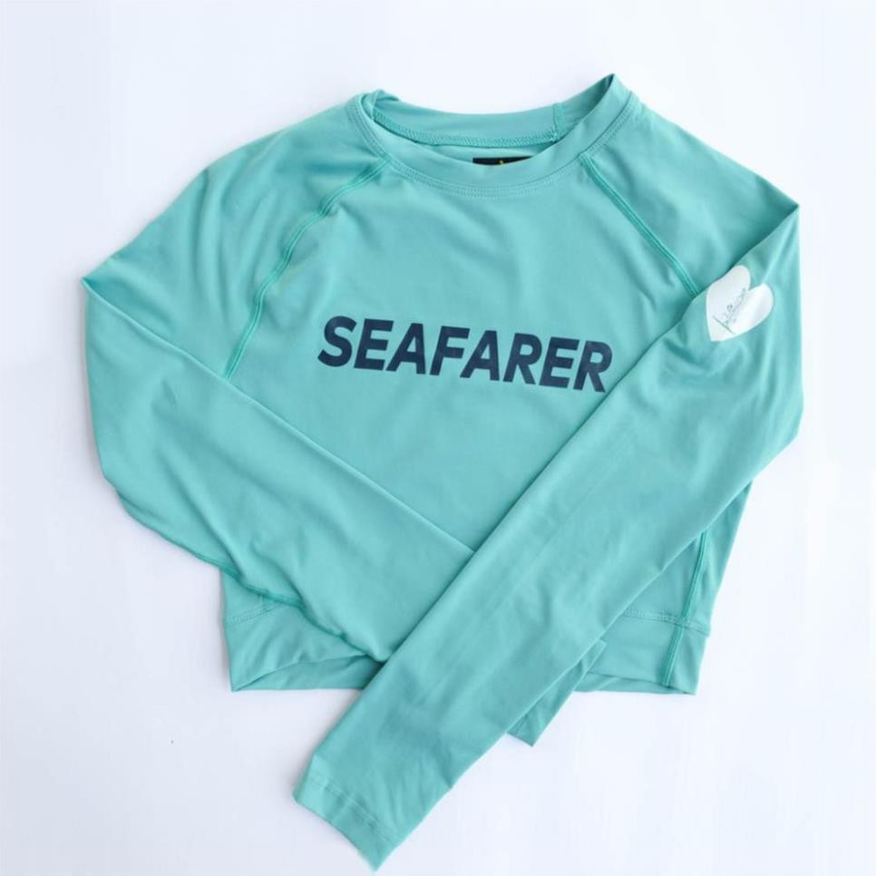 Áo bơi dài tay dáng croptop Seafarer Hàn Quốc nhiều màu [ẢNH THẬT] Vải co giãn, nhanh khô, giữ nhiệt cực tốt  ྇ ' ་