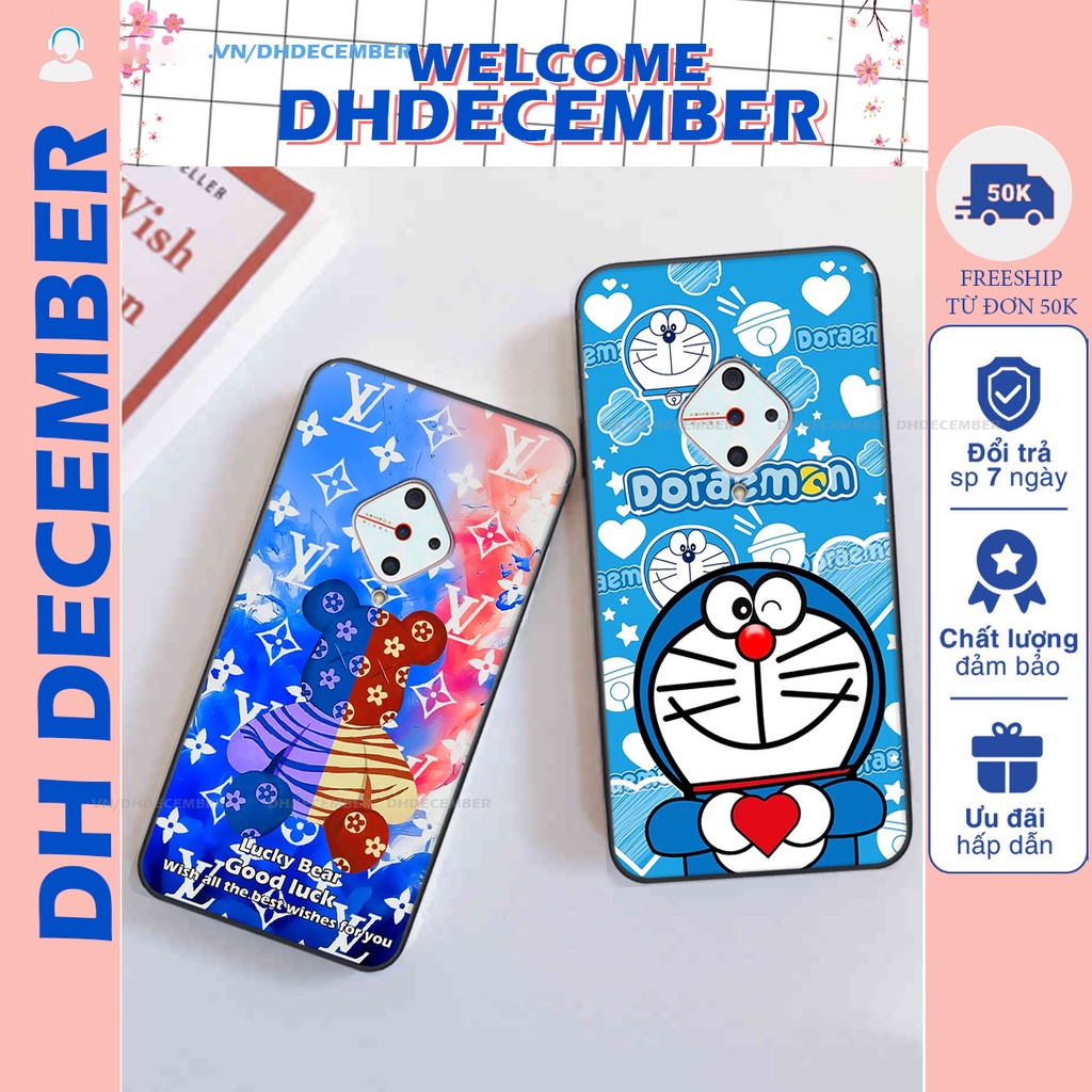 Ốp lưng Vivo S1 PRO in hình gấu K@ws, gấu nâu, dor@emon RẺ- ĐẸP- BỀN