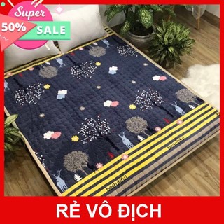Thảm nỉ nhung trải giường trải sàn đa năng 3 lớp dày
