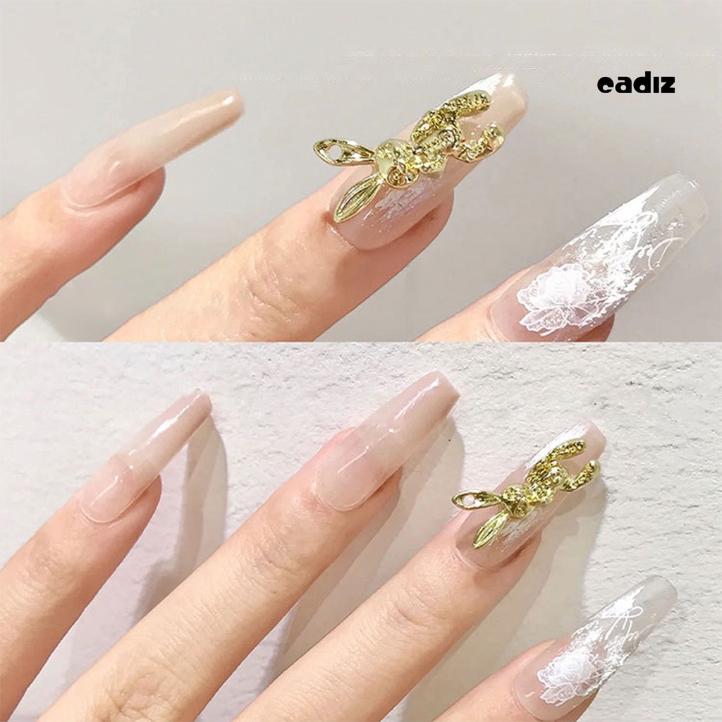 1 Túi Phụ Kiện Trang Trí Móng Tay Nghệ Thuật Hình Nơ Bằng Hợp Kim AB Không Phai Màu Dành Cho Bạn Nữ