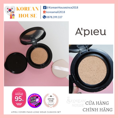 (Chính hãng) PHẤN NƯỚC KIỀM DẦU APIEU COVER PANG LONGWEAR CUSHION