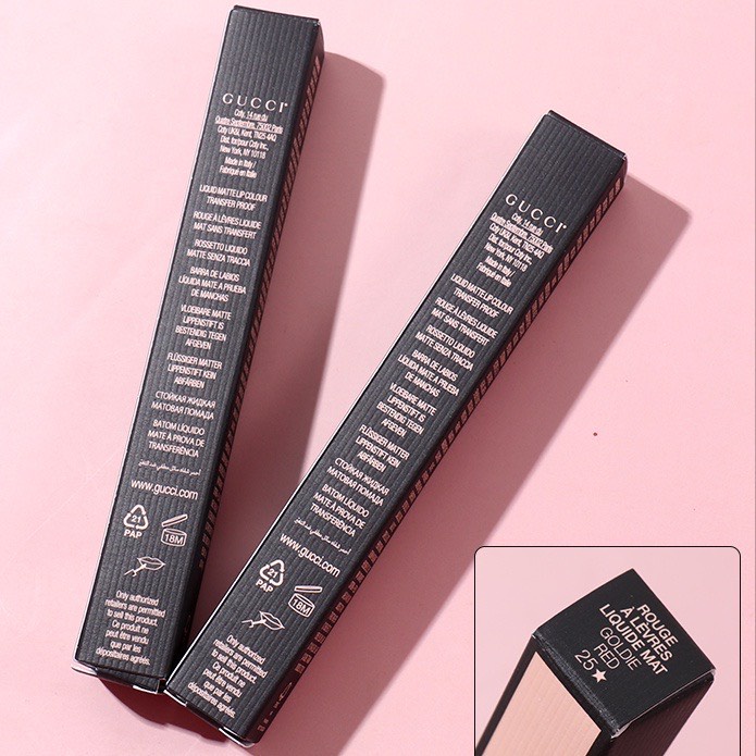 Son Kem Gucci Rouge Liquid Matte và bản Limited - chất son lì hoàn hảo, siêu mịn, che được hết các khuyết điểm