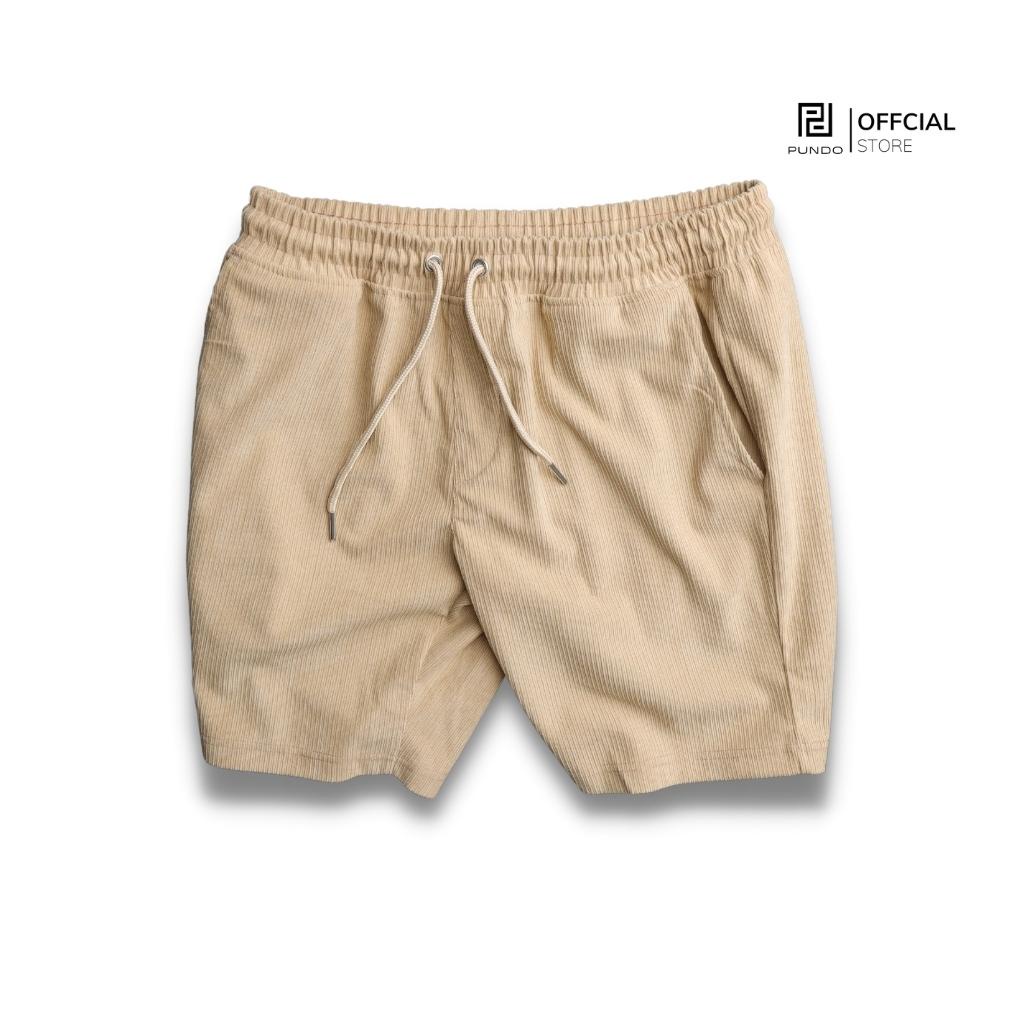 Quần short nam chất vải nhung tăm dày dặn, năng động, thoải mái PUNDO QSPD032