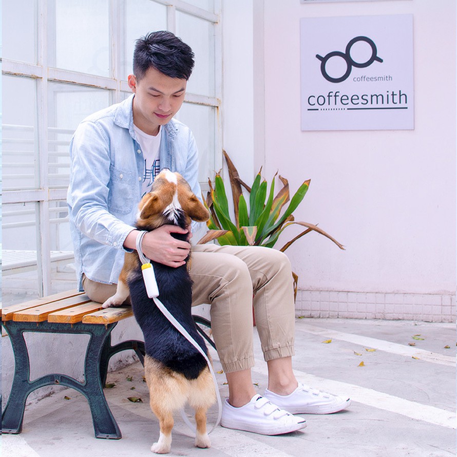 (Full box) Dây dắt chó đi dạo LIUTA chốt khoá tự động đeo tay chất liệu dây dù bện cao cấp sức kéo 100kg