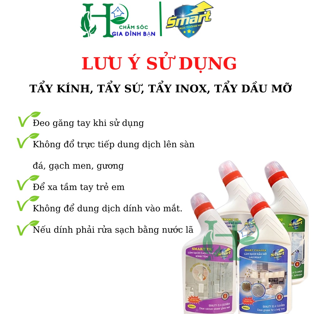 Tẩy dầu mỡ nhà bếp Smart làm sạch dầu mỡ tủ bếp, lò vi sóng, lò nướng