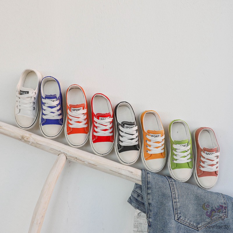 Giày Vải Canvas Kiểu Hàn Quốc Thời Trang Mùa Hè Dành Cho Bé