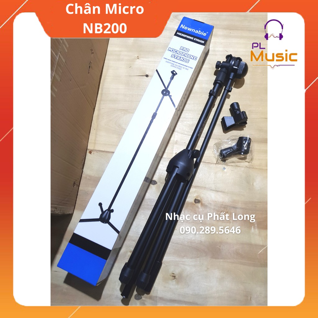 Chân micro đứng Cao cấp Newnabie chính hãng | Model NB 200 Phân phối bởi Phất Long Music