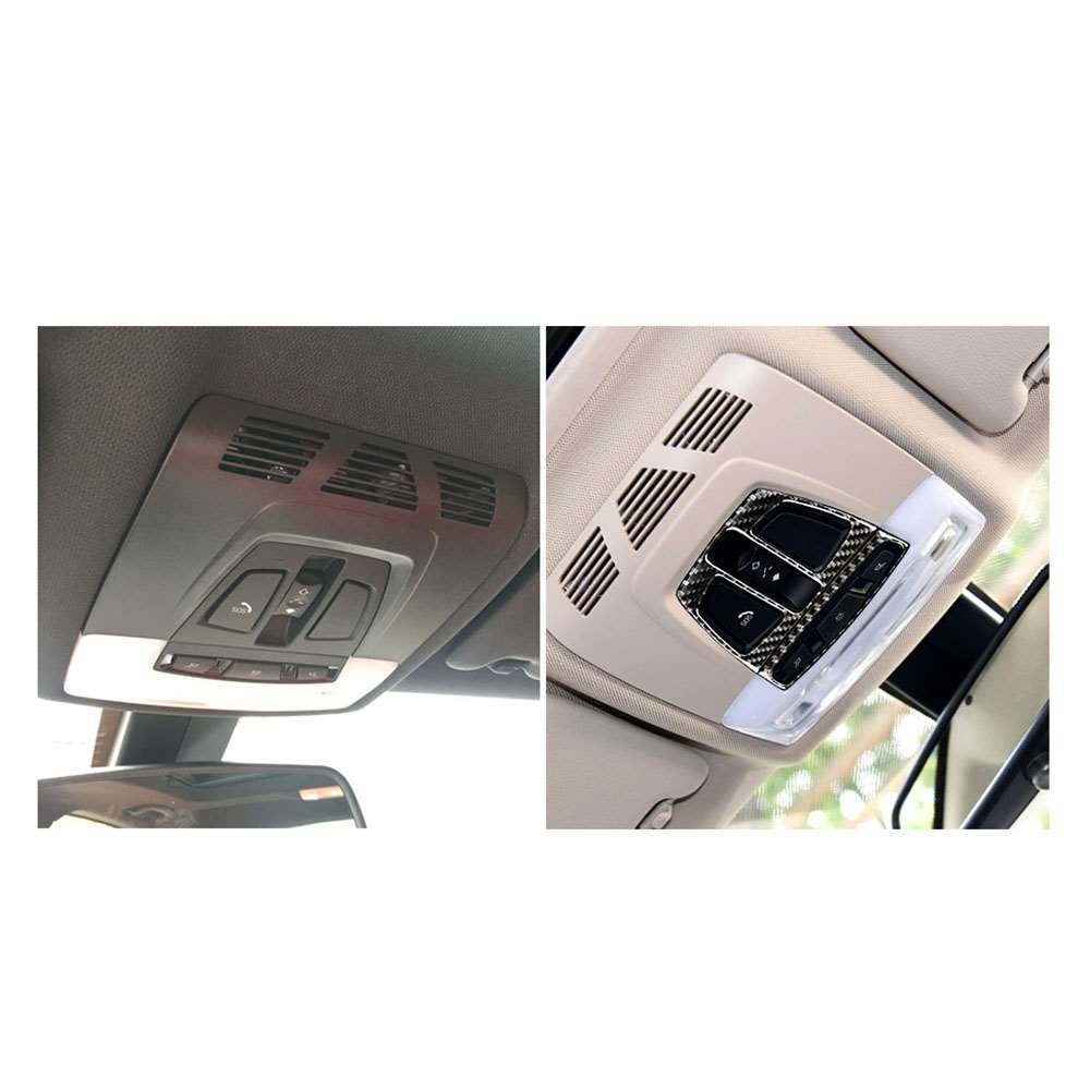Vehicleshop Stiker Frame Panel Lampu Baca Bahan Carbon Fiber Untuk Forbmw F20 F30 X1 X5 X6 01