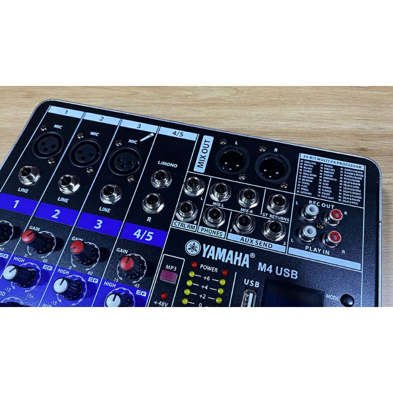 [Mã 159ELSALE hoàn 7% đơn 300K] Bàn trộn Mixer Yamaha M4 USB, Bluetooth, 99 hiệu ứng