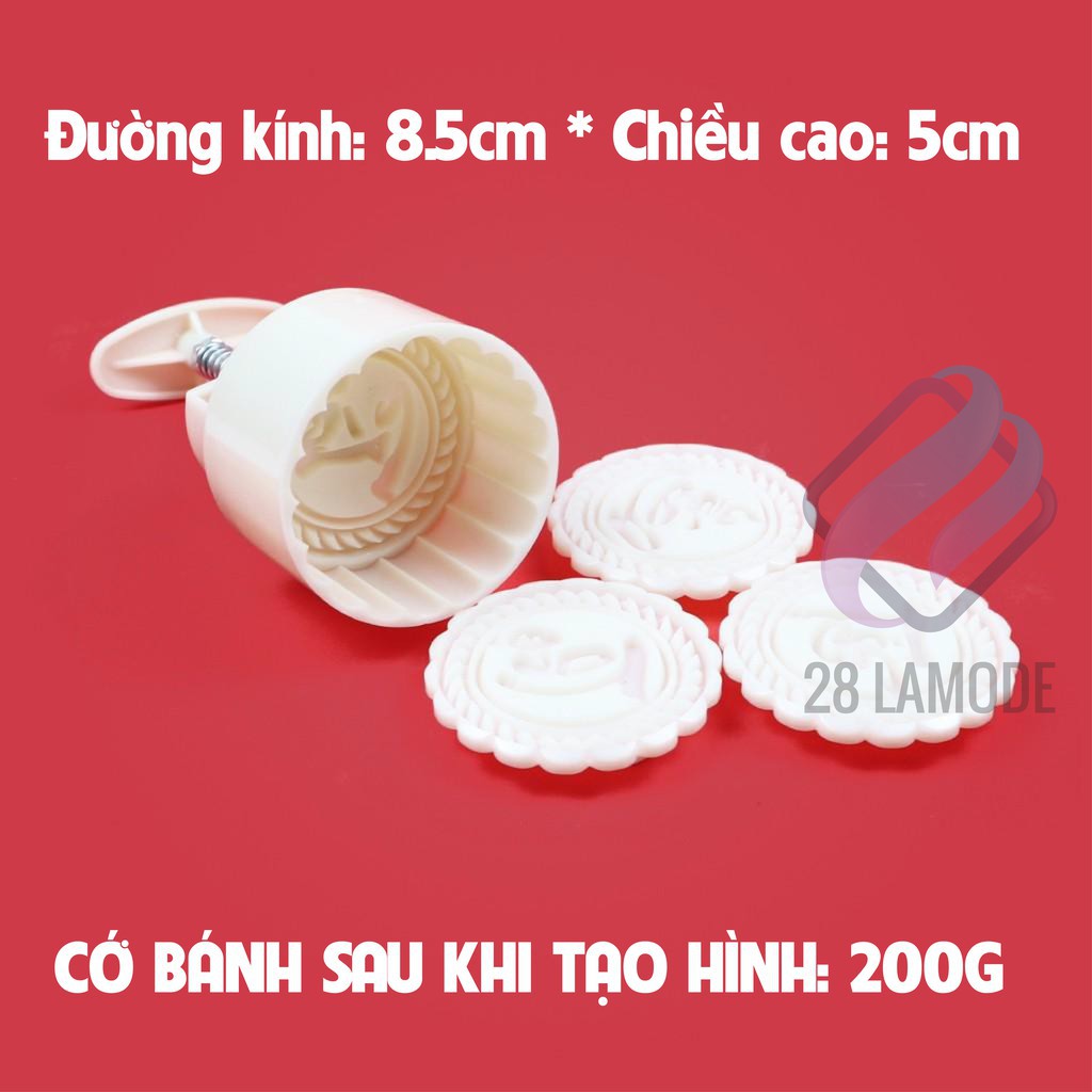 Khuôn Làm Bánh Trung Thu 4 Mặt Phúc - Lộc - Thọ - Tài Chữ Thư Pháp