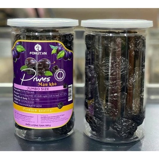 Mận sấy dẻo Chi - le hũ 500gr. Mận khô Chile.Quả mận sấy nguyên chất không đường. Hạt dinh dưỡng. Trái cây sấy khô