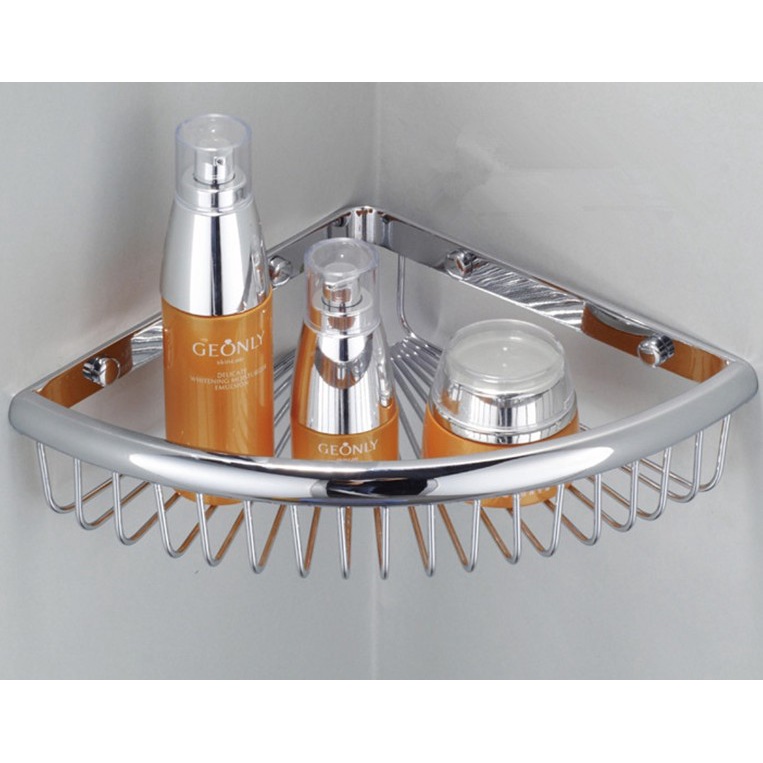 Giá Đỡ Gắn Góc Tường Bằng Đồng Thau Mạ Chrome Kèm Móc Treo Khăn Tắm nba512