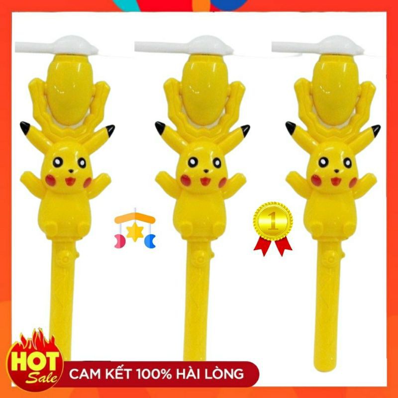 đồ chơi quay pikachu phát sáng