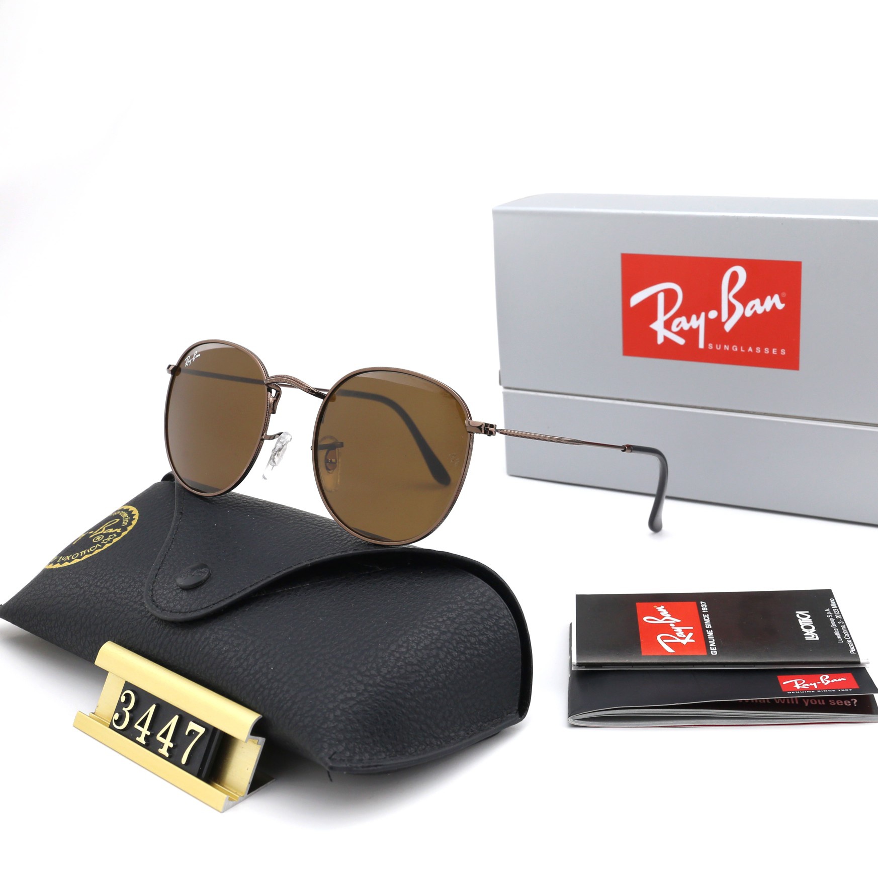 Aviator Ray-Ban_ chính hãng Kính râm 2021 Thời trang Hàn Quốc mới Kính râm nam nữ một mảnh Cặp đôi hợp thời trang Du lịch ngoài trời Kính râm lái xes