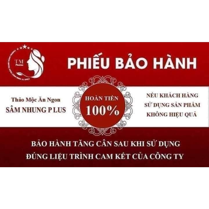 Sâm Nhung Plus Tăng Cân An Toàn Hiệu Quả (Hộp 60 viên)