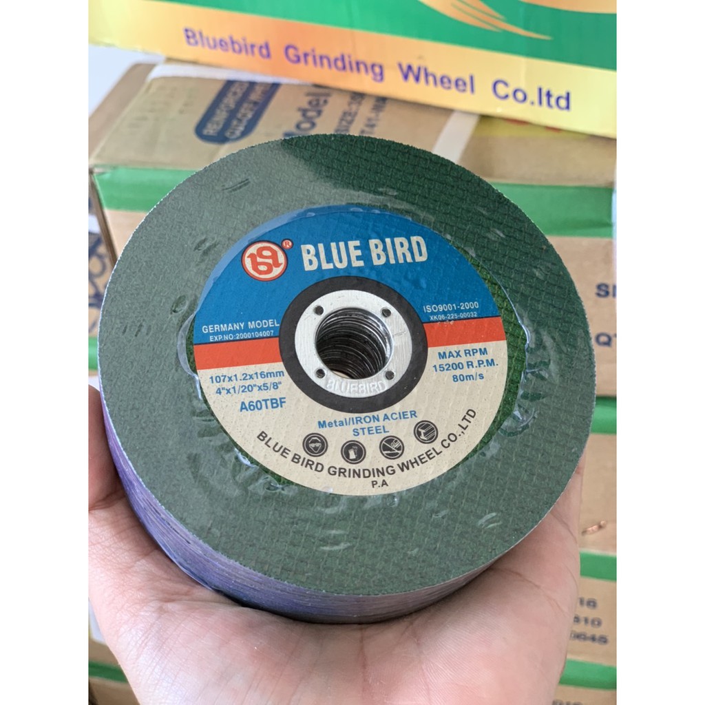 Đá cắt Bluebird Xanh 1 tấc (107mm)