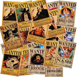 Set 25 Nhãn Dán Trang Trí Hình ONE PIECE