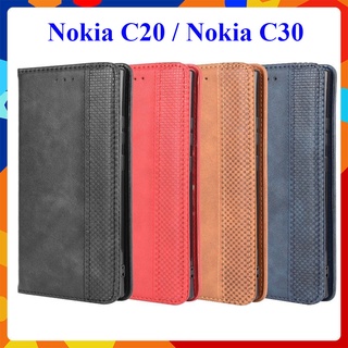[FreeShip] Bao da dạng ví Nokia C20, Nokia C30 (cam kết xịn) hit nam châm, ngăn đựng thẻ ATM tiền tiện lợi