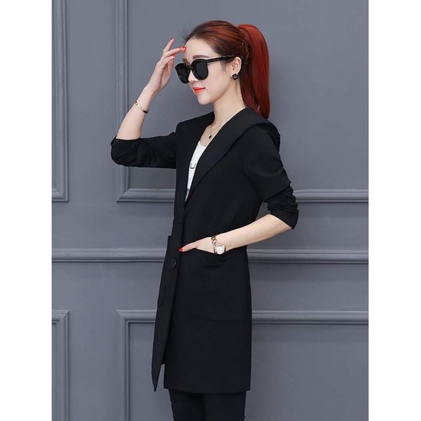 ÁO KHOÁC NÓN FORM DÀI THUN DA CÁ