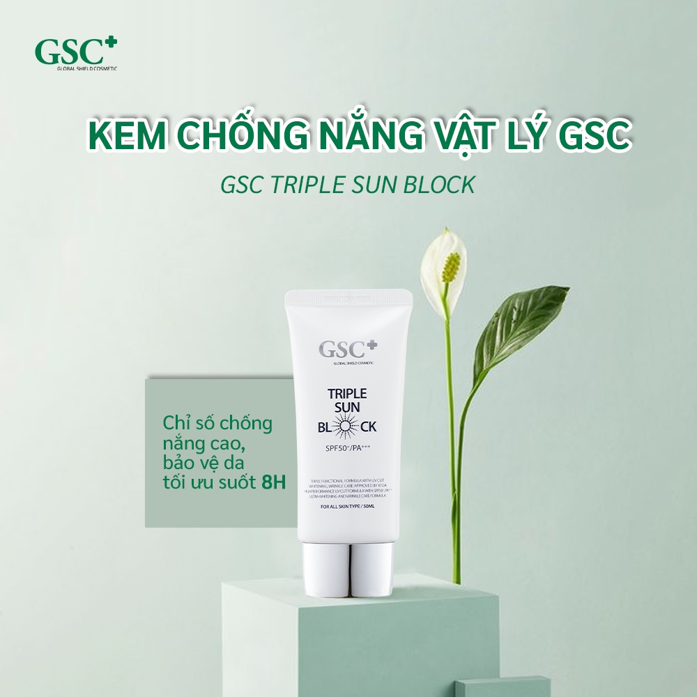 Kem Chống Nắng GSC Triple Sun Block SPF50+ PA+++ 50ml