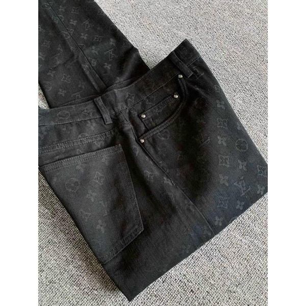 Quần bò nam,quần jean vân lv,ống côn,giá rẻ full sz