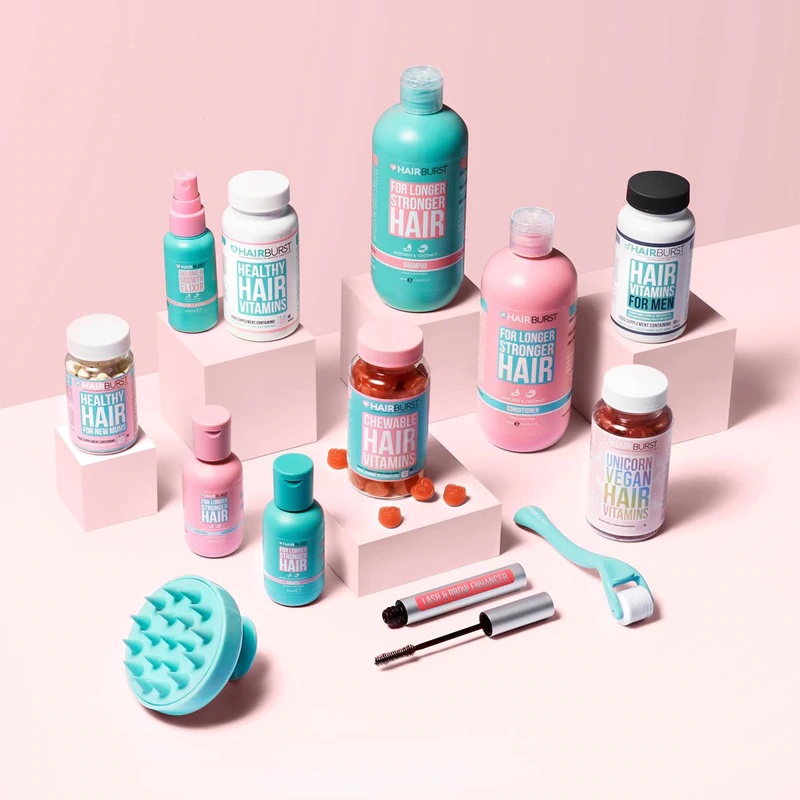 Lược Gội Đầu Và Massage Da Đầu Kích Thích Mọc Tóc Hairburst - Chính Hãng