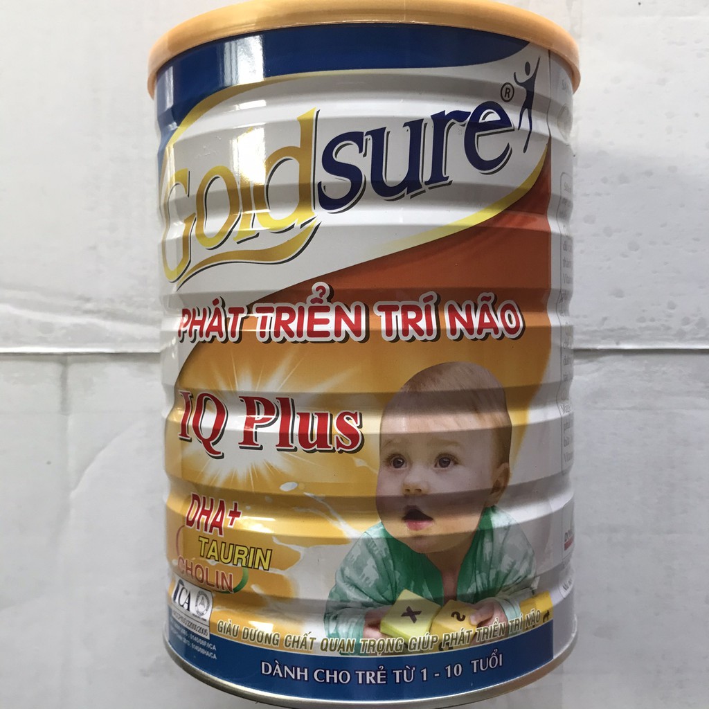 Sữa bột hỗ trợ phát triển trí não cho bé Goldsure lon 900g