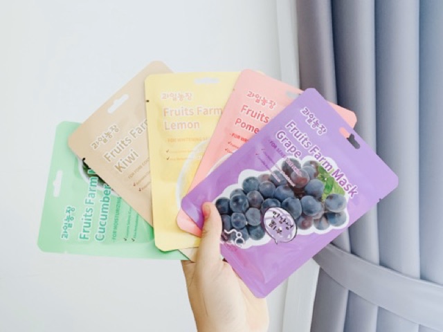 Mặt Nạ Hoa Qủa Rainbow Fruit Fảm Mask Pack-  Mặt nạ Jant Blanc - Mặt nạ Ekel