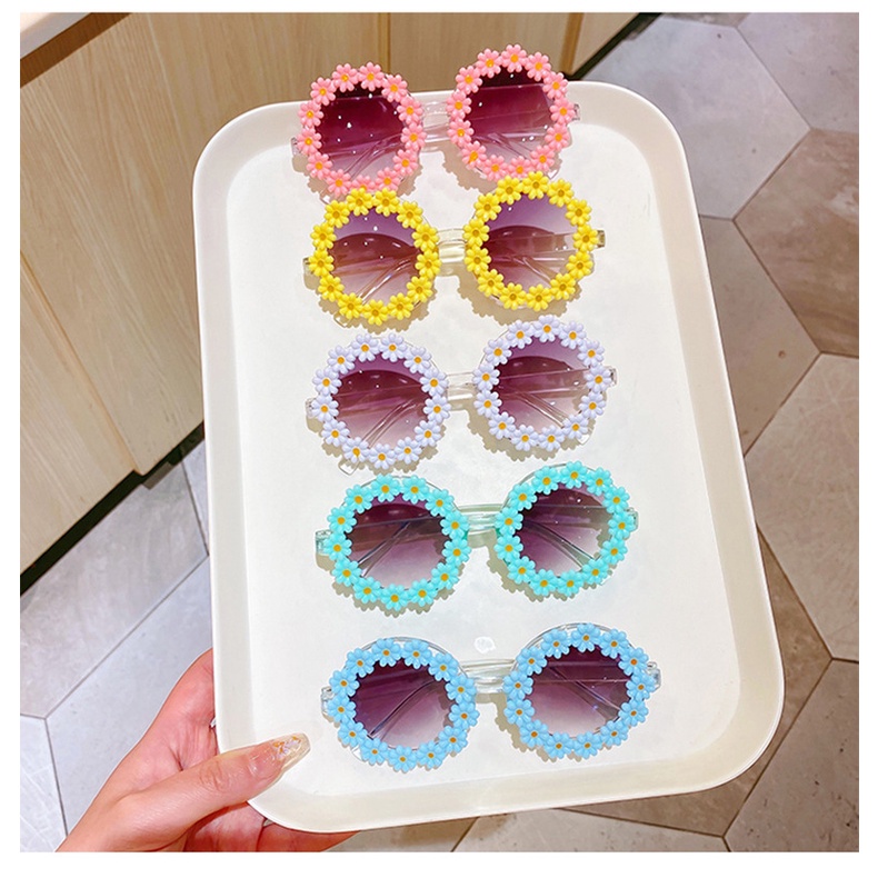 Kính Mát Gọng Tròn Phong Cách Retro Hàn Quốc Cho Bé