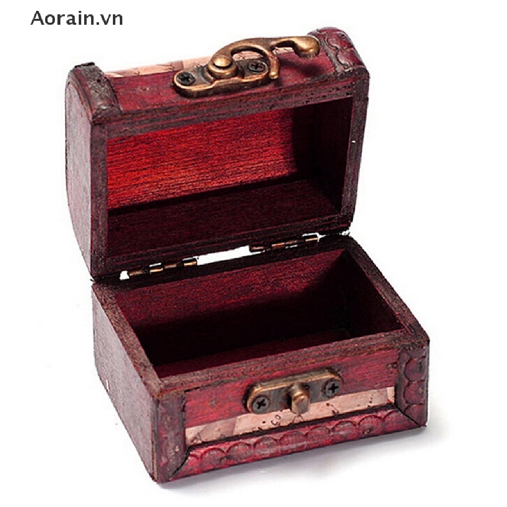 1 Hộp Gỗ mini Có Khóa Kim Loại By