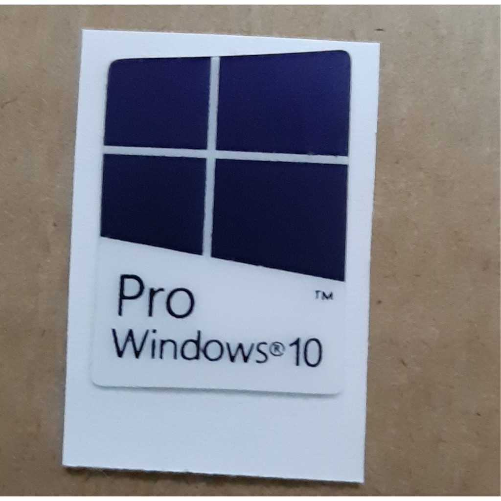 STICKER Windows 10 pro