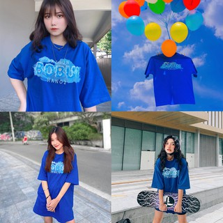 Áo thun nam nữ unisex tay lỡ form rộng - Áo thun form rộng Oversize trơn cao cấp AOSSI BOBUI MÂY