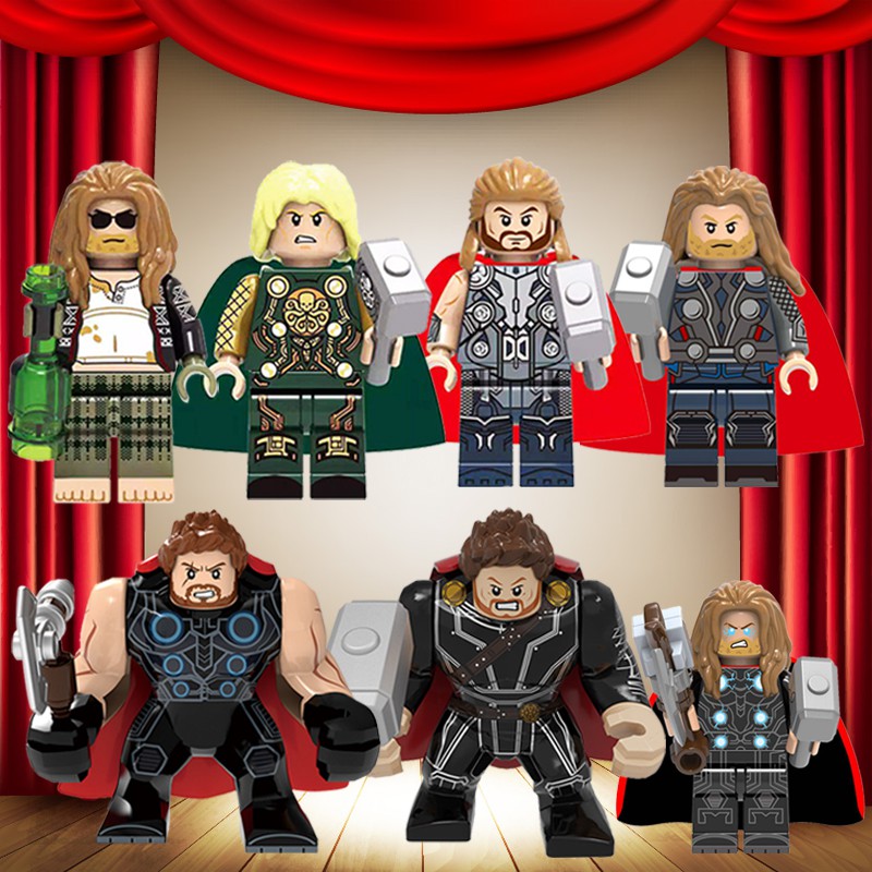 Mô Hình Lego Nhân Vật Siêu Anh Hùng Marvel Avengers Endgame Thor Người Nhện Người Sắt Pepper Potts Red Witch Vision