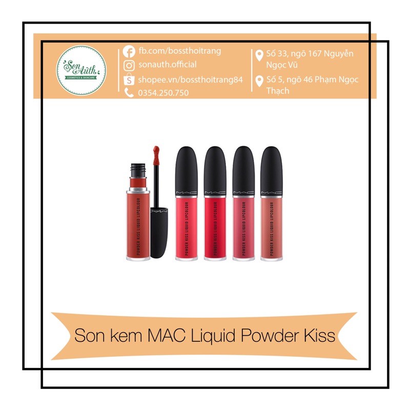 Son kem MAC Liquid Powder Kiss