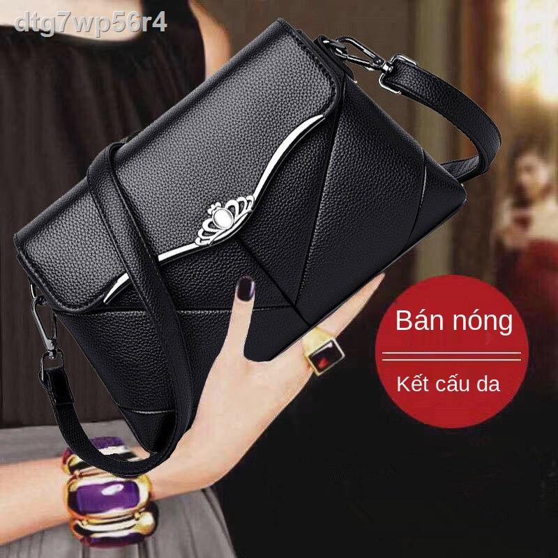 Túi nữ trung niên da mềm 2021 tính khí mùa hè mới mẹ một bên xách nhỏ thời trang đựng dung tích lớn