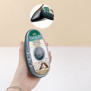 Xi mút đánh giày dép da, túi xách, ghế da kèm dầu dự trữ goldcare - xi đánh giày nhập khẩu từ thổ nhĩ kì