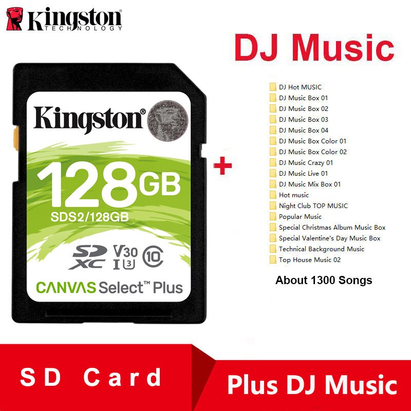 Thẻ Nhớ Kingston SD 128gb Tốc Độ 10 cartao de memoria Cho Máy Ảnh Canon Nikon Sony