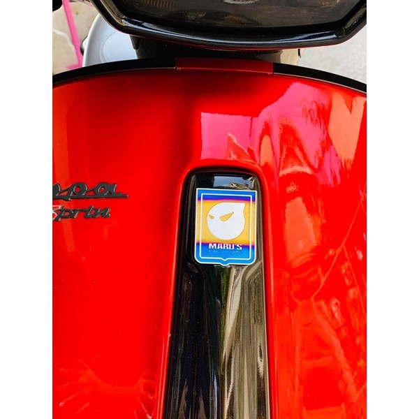 Tem Titan dán  Logo P Vespa