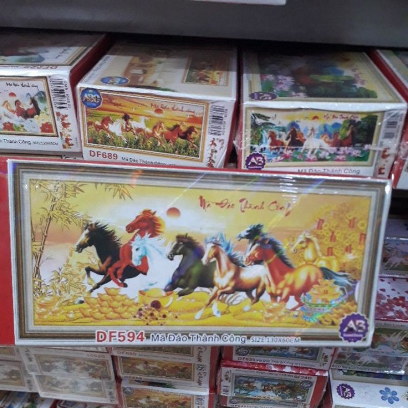 tranh đính đá mã đáo thành công df594 (130×60)