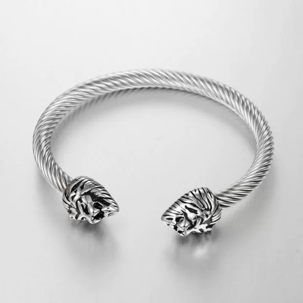 Vòng lắc tay Nam đầu sư tử nam tính, chất liệu inox cao cấp không gỉ, bao đeo bao đẹp vĩnh viễn