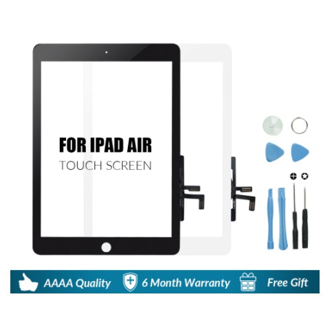 ZC Tương thích với iPad Air iPad 5 A1822 A1823 Bảng số hóa màn hình cảm ứng có nút Home IC