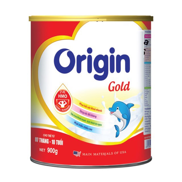 SỮA ORIGIN GOLD 800G giúp bé phát triển trí não, tăng sức đề kháng