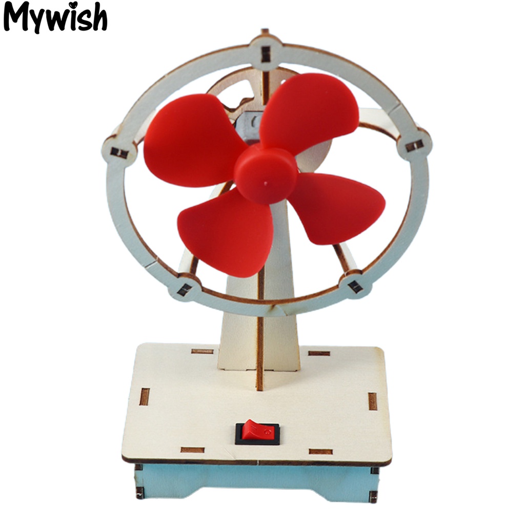 mywish Eco-friendly Science Fan Kit Kids Assembly Fan Model Parent-children Interaction for Kids