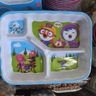 Khay Ăn Tập Cho Bé Loại 4 Ngăn ,2 Ngăn