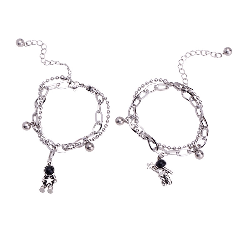 Vòng đeo tay AY mặt phi hành gia thời trang dành cho cặp đôi