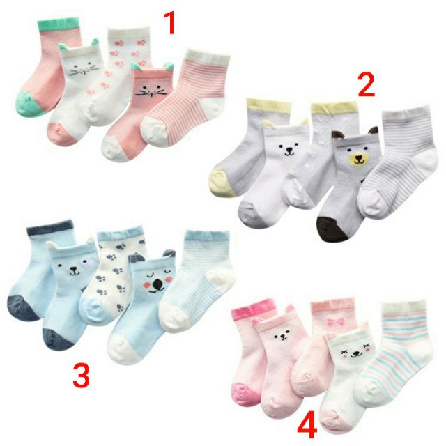 Tất cổ cao bé trai bé gái / Vớ cho bé sơ sinh - 3 tuổi