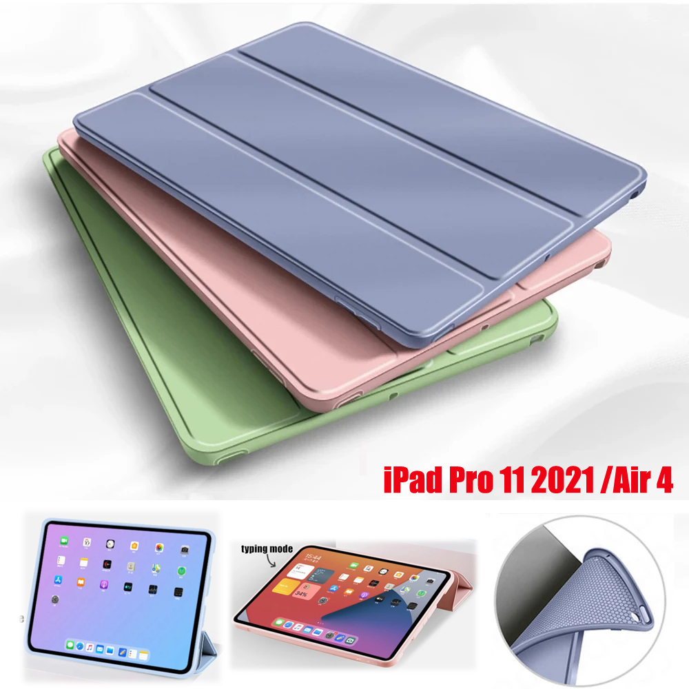 Bao da thiết kế thông minh thích hợp cho apple ipad pro 11 2021 12.9 2020 air 4 10.9 10.2 8th 7th air 3 10.5 9.7 2018
