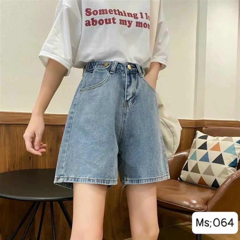 Freeship - Quần Short Jean Nữ URBAN OUTFITS Dáng Regular Chất Vải Denim Wash Kỹ Không Loang Màu QJR1
