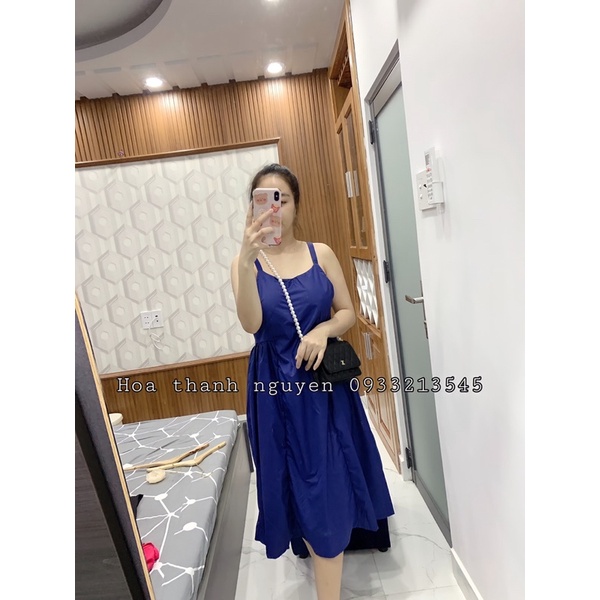 váy thô 2 dây dáng baby doll siu xinh bầu bí ok hết nha